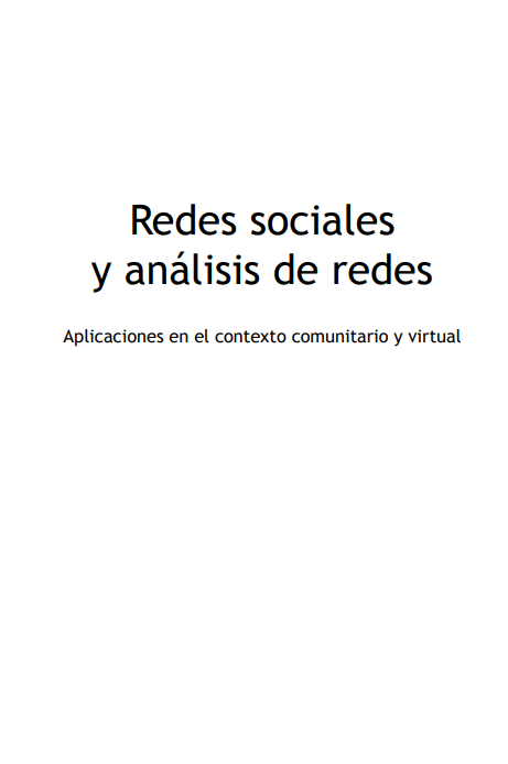 Portada de Redes sociales y análisis de redes