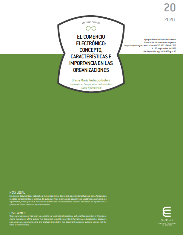 Portada de EL COMERCIO ELECTRÓNICO: CONCEPTO, CARACTERÍSTICAS E IMPORTANCIA EN LAS ORGANIZACIONES