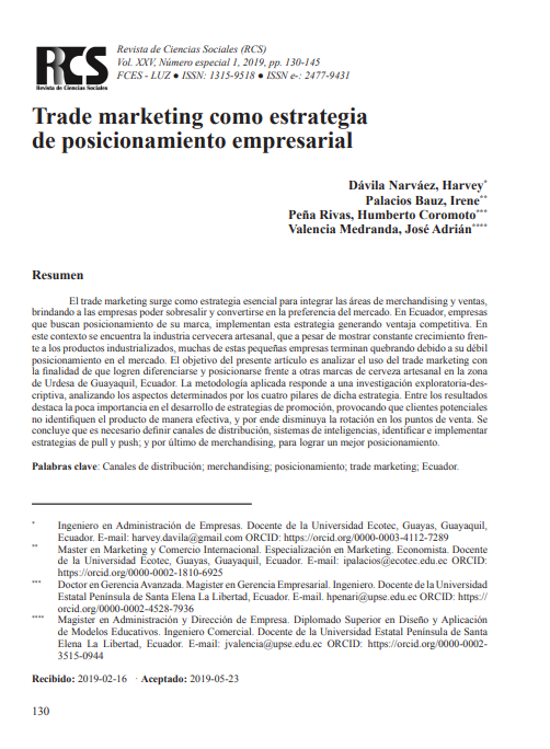 Portada de Trade marketing como estrategia de posicionamiento empresarial 