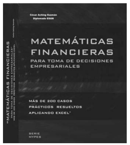 Portada de MATEMÁTICAS FINANCIERAS PARA LA TOMA DE DECISIONES EMPRESARIALES