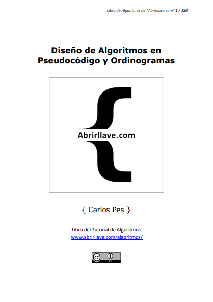 Portada de Diseño de Algoritmos en Pseudocódigo y Ordinogramas