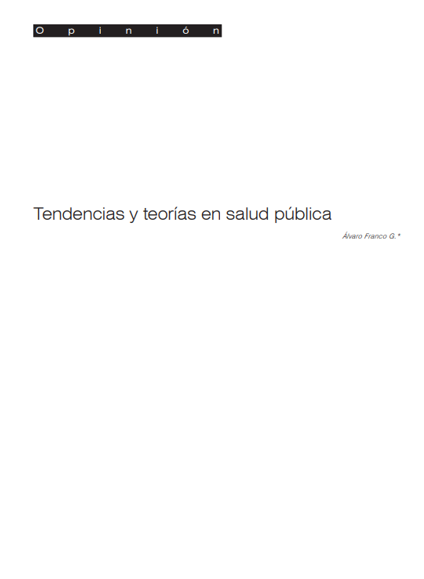 Portada de Tendencias y teorías en salud pública