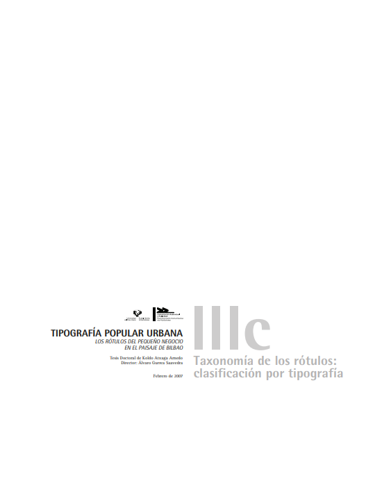 Portada de Tipografía Popular Urbana