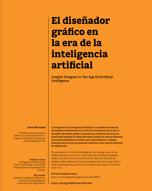 Portada de El diseñador gráfico en la era de la inteligencia artificial