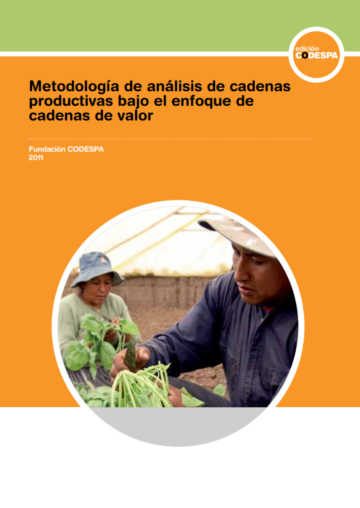 Portada de Metodología de análisis de cadenas productivas bajo el enfoque de cadenas de valor