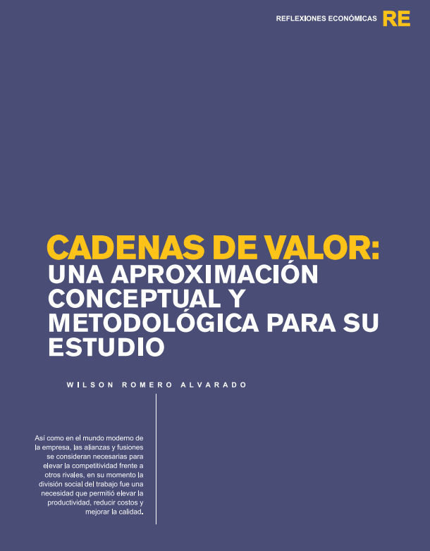 Portada de CADENAS DE VALOR: UNA APROXIMACIÓN CONCEPTUAL Y METODOLÓGICA PARA SU ESTUDIO