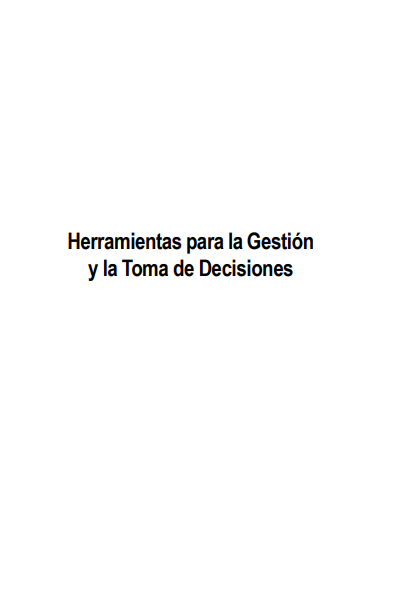 Portada de Herramientas para la Gestión y la Toma de Decisiones