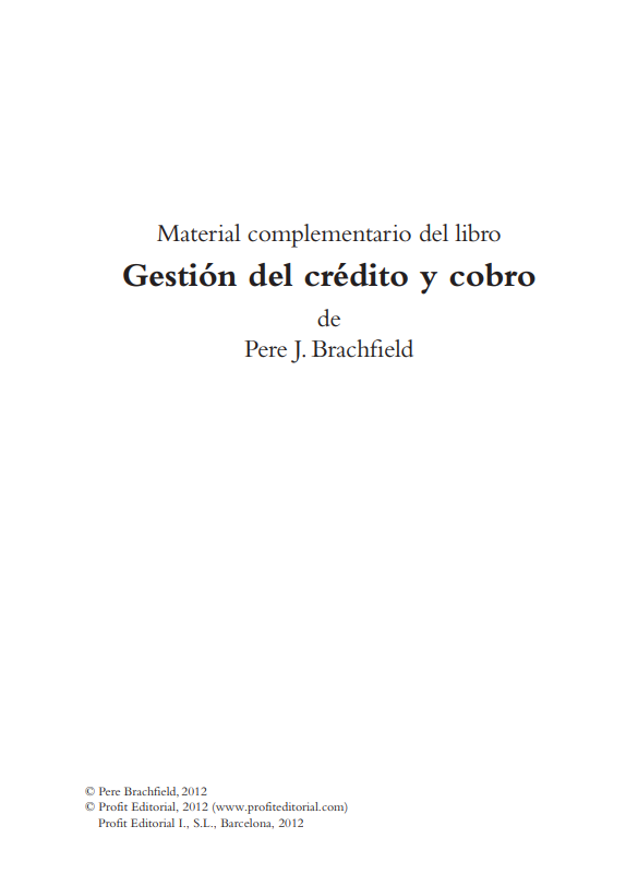 Portada de Gestión del crédito y cobro