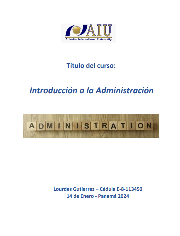 Portada de Introducción a la Administración