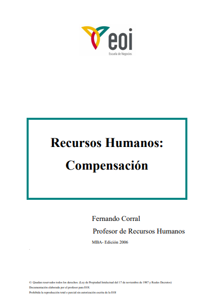 Portada de Recursos Humanos: Compensación