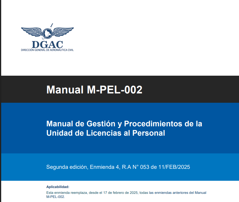 Portada de Manual de Gestión y Procedimientos de la Unidad de Licencias al Personal