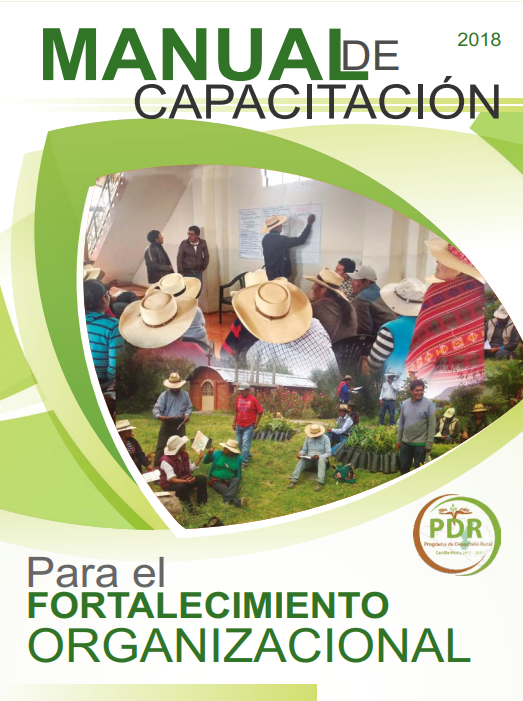 Portada de MANUAL DE CAPACITACIÓN PARA EL FORTALECIMIENTO ORGANIZACIONAL
