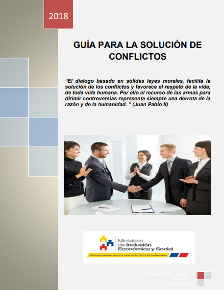 Portada de GUÍA PARA LA SOLUCIÓN DE CONFLICTOS