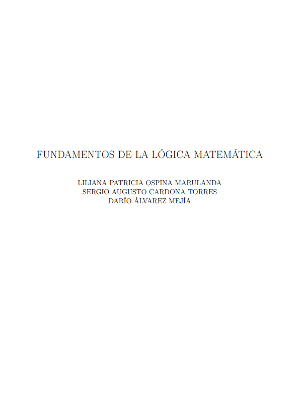 Portada de FUNDAMENTOS DE LA LÓGICA MATEMÁTICA