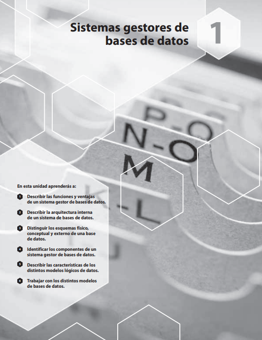 Portada de Sistemas gestores de bases de datos