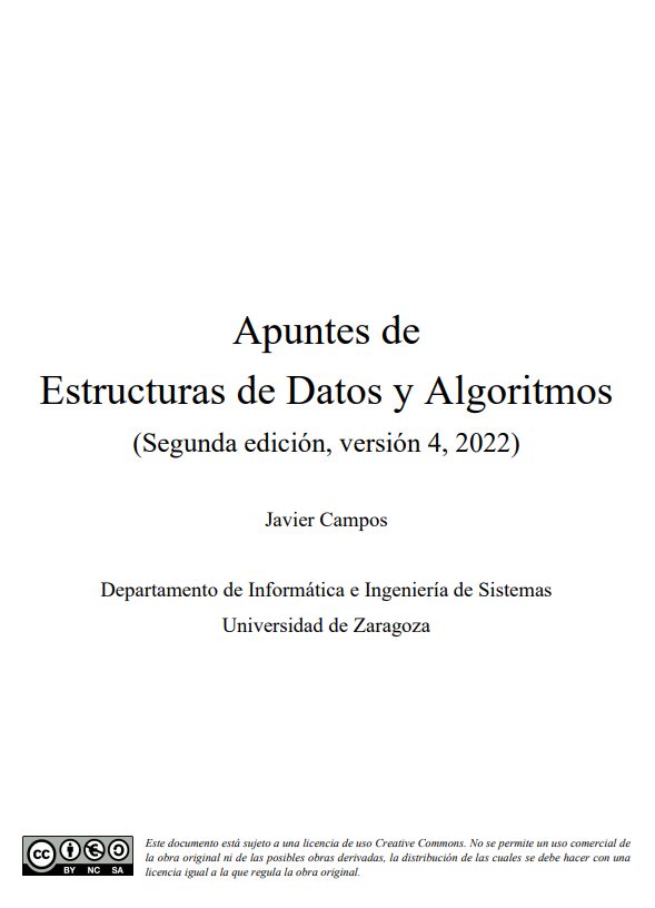 Portada de Apuntes de Estructuras de Datos y Algoritmos