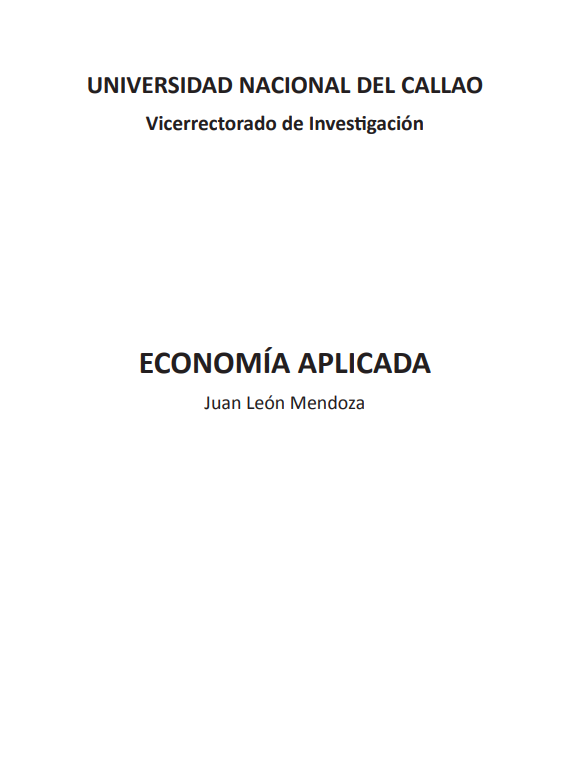 Portada de ECONOMÍA APLICADA