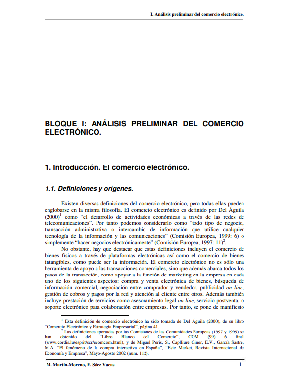 Portada de ANÁLISIS PRELIMINAR DEL COMERCIO ELECTRÓNICO