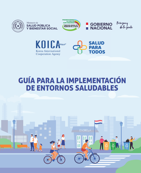 Portada de GUÍA PARA LA IMPLEMENTACIÓN DE ENTORNOS SALUDABLES