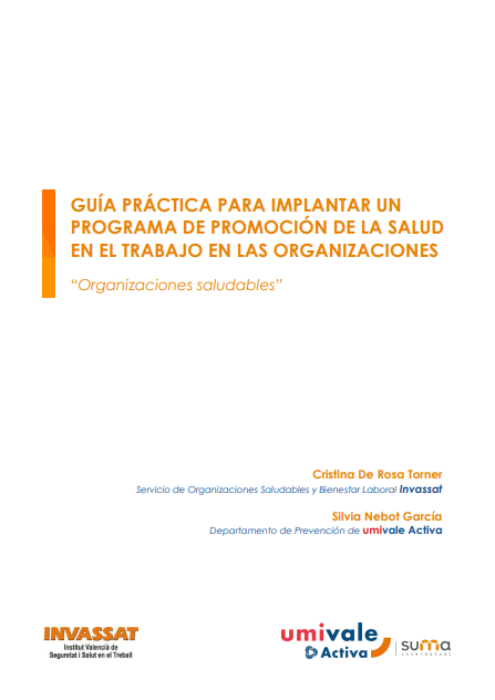 Portada de GUÍA PRÁCTICA PARA IMPLANTAR UN PROGRAMA DE PROMOCIÓN DE LA SALUD 