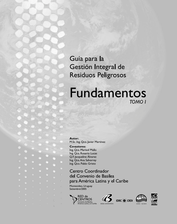 Portada de Guía para la Gestión Integral de Residuos Peligrosos