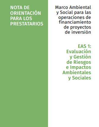 Portada de Evaluación y Gestión de Riesgos e Impactos Ambientales y Sociales
