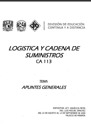 Portada de LOGISTICA Y CADENA DE SUMINISTRO