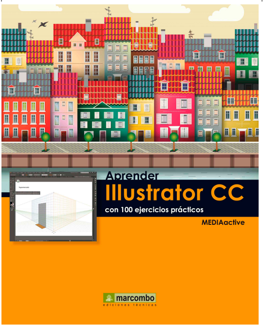 Portada de Aprender Illustrator CC con 100 ejercicios prácticos