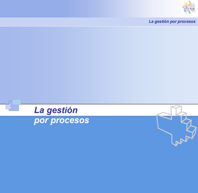 Portada de La gestión por procesos