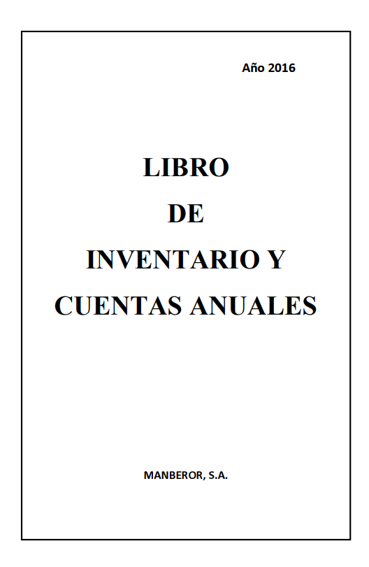 Portada de LIBRO DE INVENTARIOS Y CUENTAS ANUALES