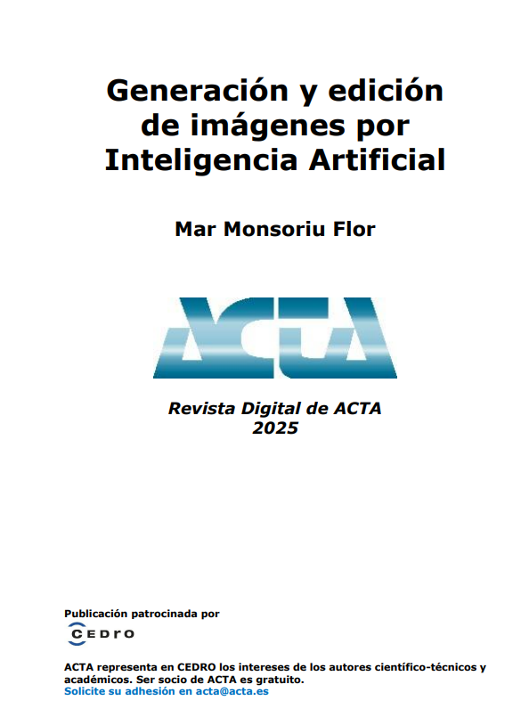 Portada de Generación y edición de imágenes por Inteligencia Artificial