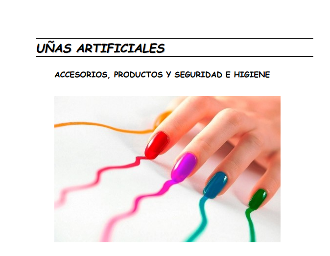 Portada de UÑAS ARTIFICIALES