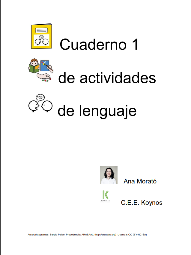 Portada de Cuaderno 1 de actividades de lenguaje