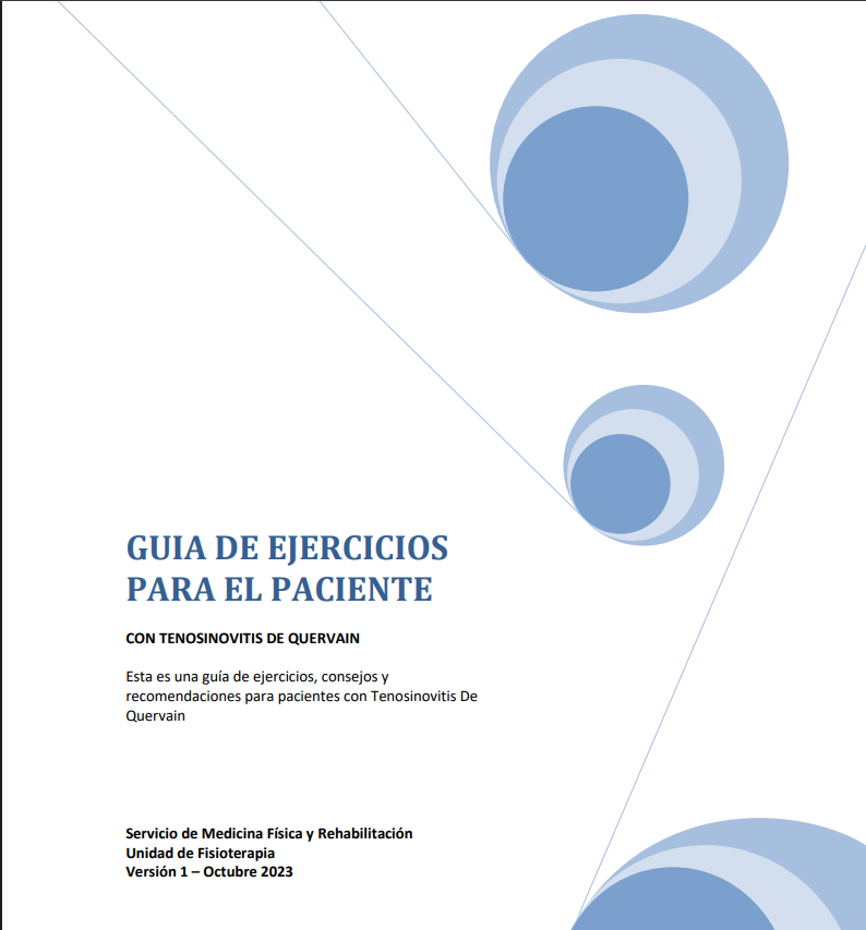 Portada de GUIA DE EJERCICIOS PARA EL PACIENTE