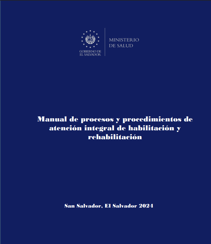 Portada de Manual de procesos y procedimientos de atención integral de habilitación y rehabilitación