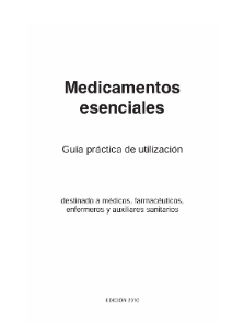 Portada de MEDICAMENTOS ESENCIALES