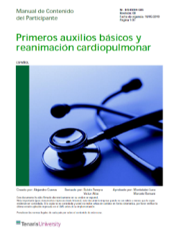 Portada de PRIMEROS AUXILIOS BÁSICOS Y REANIMACIÓN CARDIOPULMONAR