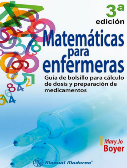 Portada de Matemáticas para enfermeras