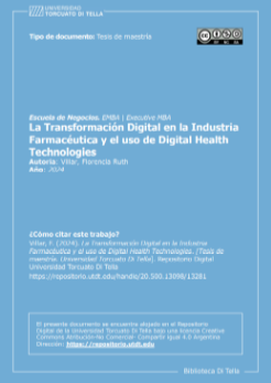 Portada de La Transformación Digital en la Industria Farmacéutica y el uso de Digital Health Technologies