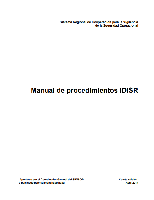 Portada de MANUAL DE PROCEDIMIENTOS IDISR