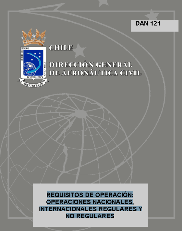 Portada de REQUISITOS DE OPERACIÓN: OPERACIONES NACIONALES, INTERNACIONALES REGULARES Y NO REGULARES