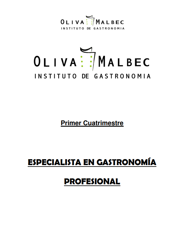 Portada de Especialista en Gastronomía Profesional