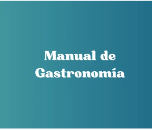 Portada de Manual de Gastronomía
