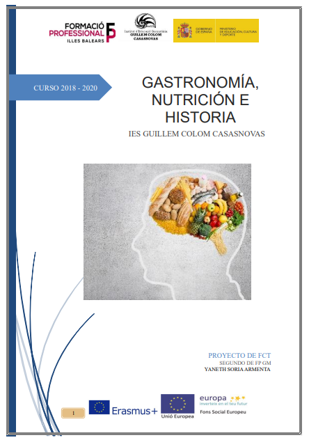 Portada de Gastronomía, nutrición e historia