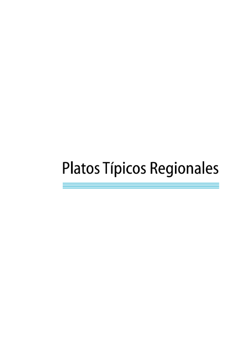 Portada de Platos Típicos Regionales