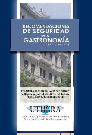 Portada de RECOMENDACIONES DE SEGURIDAD EN LA GASTRONOMÍA