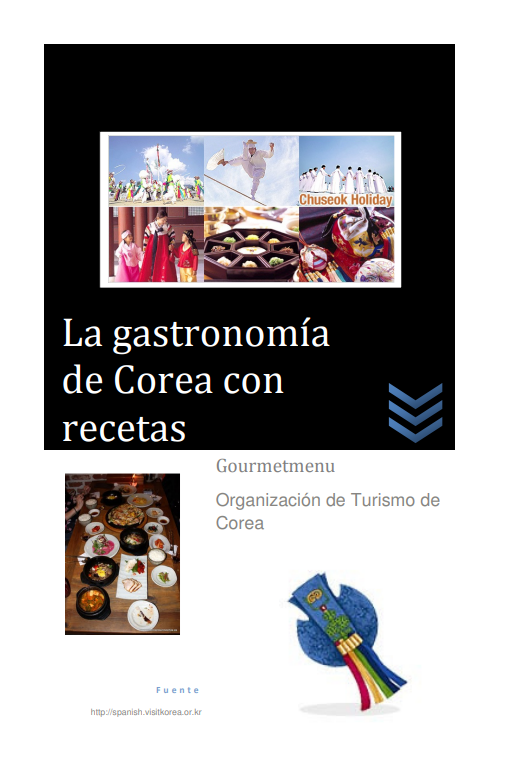 Portada de La gastronomía de Corea con recetas