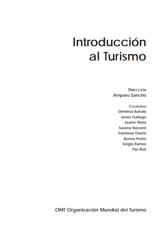 Portada de Introducción al Turismo 