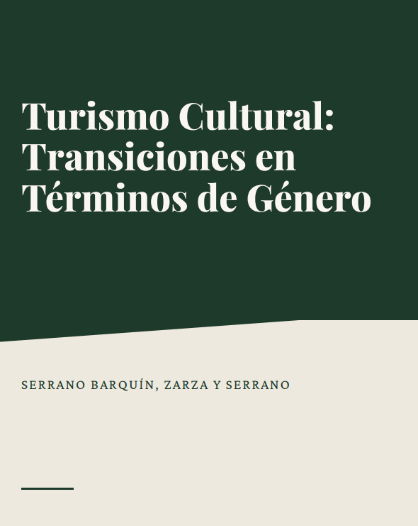 Portada de Turismo cultural, transiciones en términos de género y su prospectiva