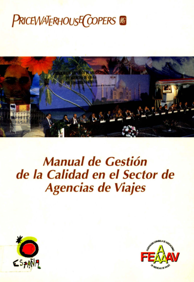 Portada de Manual de Gestión de la Calidad en el sector de Agencias de Viajes